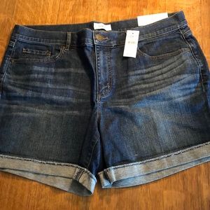 Loft cuffed denim shorts